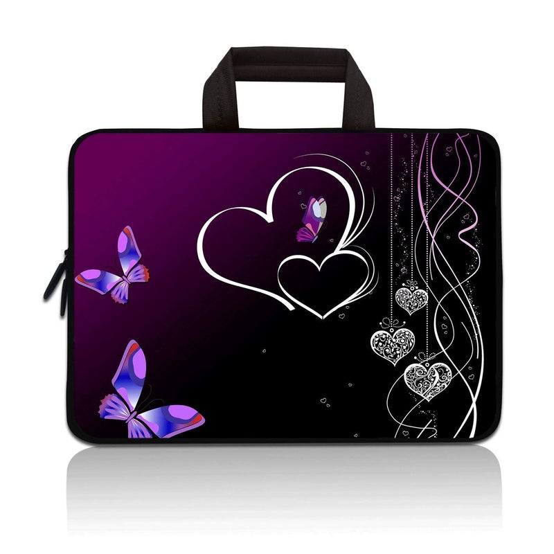 RUYIDAY 14 15 15.4 15.6 inch Laptop Handle Bag Computer Protect Case Pouch Holder Notebook Sleeve Neoprene Cover Soft Carrying Travel for Dell Lenovo Toshiba HP Chromebook ASUS Acer